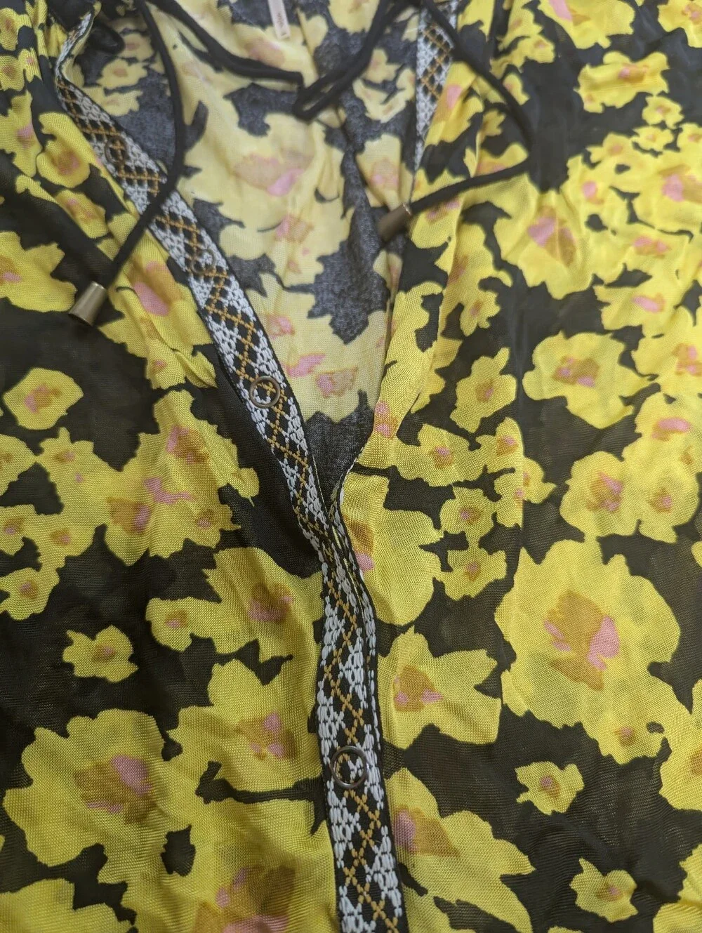 Free people Oversized Floral Long Sleeve Dress.